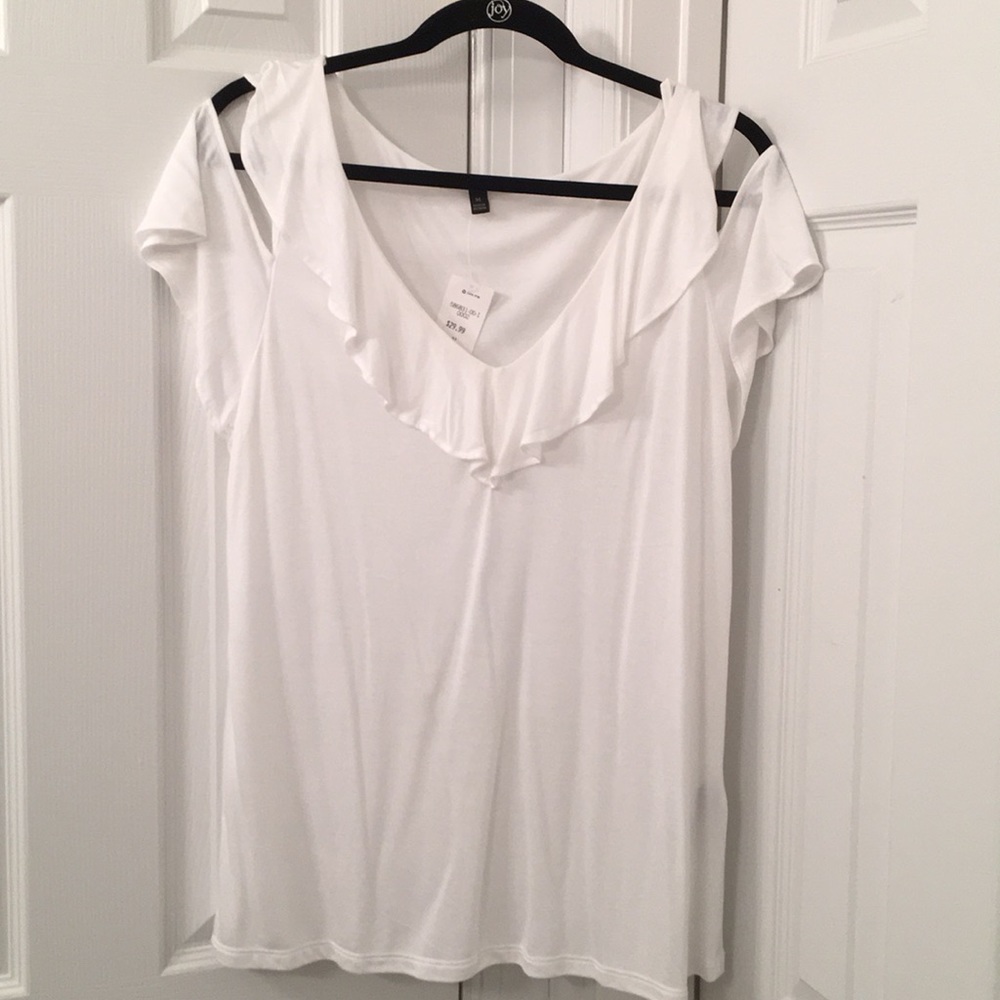 Banana Republic summer ruffled shirt